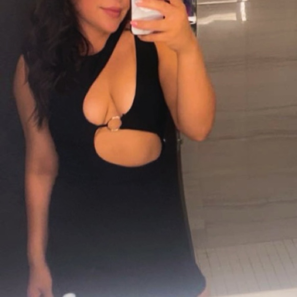 Black cutout dress